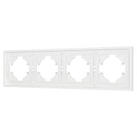 Рамка пластиковая FRM-TENDO-SFPL-4-WH Arlight 054656