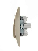 DERIY Выключатель с подсветкой ПБТ крем | код 702-0303-111 | Lezard