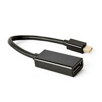 Переходник miniDisplayPort -> DisplayPort, Cablexpert A-mDPM-DPF4K-01, 4K, 20M/20F, длина 16см, черный, пакет | код A-mDPM-DPF4K-01 | Cablexpert