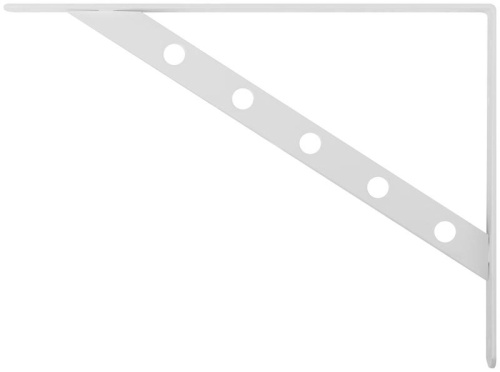 Уголок-кронштейн усиленный 300х225мм бел. КУРС 66107 фото 2