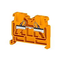 307 497, Миниклеммник пруж. быстрозажимной (Push in), 2,5 мм.кв., на din-рейку 35 мм, (оранжевый), PYKMR 2,5 | код 0.0.0.3.07497 | KLEMSAN