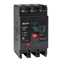 Автоматический выключатель LS63 15кА 3P 20А ProPact EKF | код mccb-63-15-3-20-ls | EKF