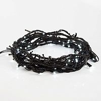 Гирлянда Твинкл Лайт 20 м, черный ПВХ, 200 диодов, белый | код 303-145 | Neon-Night