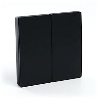 Выключатель дистанционного управления двухклавишный 7мВт IP20 TM82 черн. FERON 41723