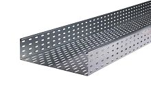 Лоток листовой кабельный LKS 140 FT RU, 110х400х3000 мм, S=0,9 мм, перфорированный, сталь, горячее оцинкование | код 6837608 | OBO Bettermann