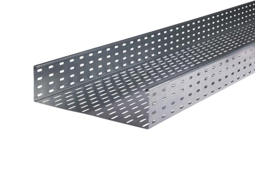 Лоток листовой кабельный LKS 140 FT RU, 110х400х3000 мм, S=0,9 мм, перфорированный, сталь, горячее оцинкование | код 6837608 | OBO Bettermann