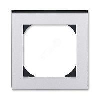 Рамка Levit 1 пост 55х55 для механизмов BJE серебро / дымчатый чёрный | код 3901H-A05510 70 | ABB