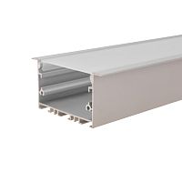 Комплект врезного алюминиевого профиля с рассеивателем, 62х32мм, 1м, REXANT | код 146-404-1 | REXANT