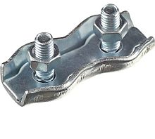 Зажим для троса двойной 5мм Duplex оцинкованный | код duplex-5 | Крепдил