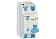 Автоматический выключатель дифф.тока D06 2р B50 30 мА электрон. тип АС ELVERT | код D0623BAC-50 | ELVERT