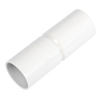 Патрубок-муфта белая d16 мм (10шт/800шт уп/кор) Промрукав | код PR13.02447 | ПРОМРУКАВ