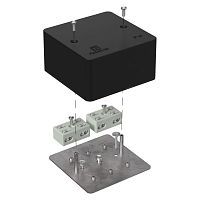 Коробка огнестойкая разветвительная для кабель-канала 40-0460-FR6.0-4-4-Р Е15-Е60 RAL9005 85х85х45 (44 шт/кор) Промрукав | код 40-0460-9005-FR6.0-4-4-Р | ПРОМРУКАВ