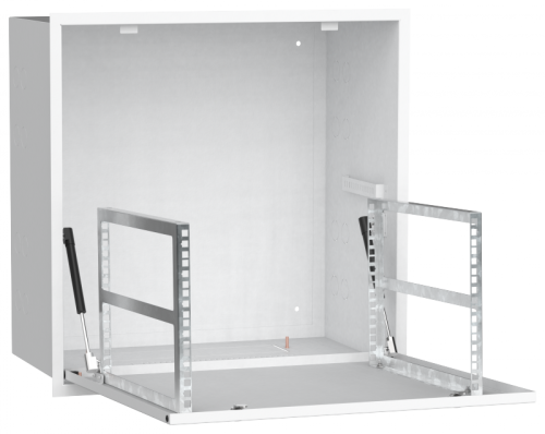 ITK LINEA R Шкаф встр. потол. 6U 600х600мм дв. мет. белый | код LR16-6U66-MF | ITK by IEK