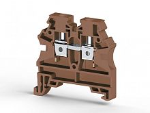 304 218, Клеммник на DIN-рейку 4мм.кв. (коричневый), AVK4 RD (RP) | код 0.0.0.3.04218RP | KLEMSAN