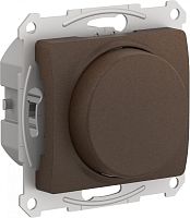 GLOSSA СВЕТОРЕГУЛЯТОР (диммер) повор-нажим, LED, RC, 400Вт, мех., ШОКОЛАД | код GSL000823 | Systeme Electric