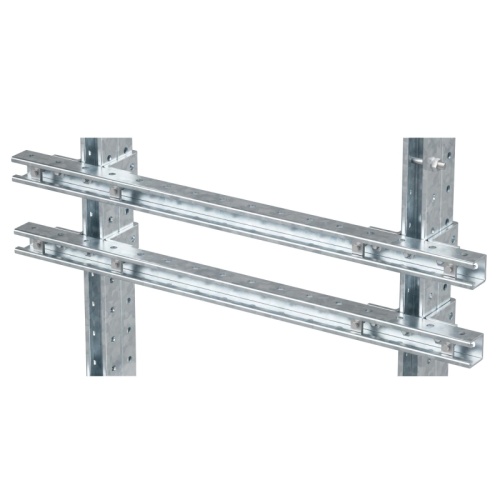 Комплект монтажных профилей на раму для крепления 1 оболочки болтами М8х80 4 шт. , горячеоцинкованный, длина 700 мм | код EX-FPR07U | DKC Комплект монтажных профилей на раму для крепления 1 оболочки болтами М8х80 4 шт. , горячеоцинкованный, длина 700 мм | код EX-FPR07U | DKC