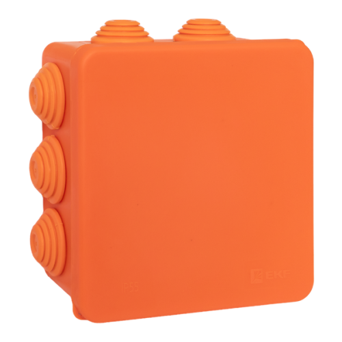 Коробка огнестойкая E45 100х100х50мм с клеммниками 6 полюсов 0,5-6мм2 IP55 HF EKF | код plc-kmfr-100-606 | EKF фото 2