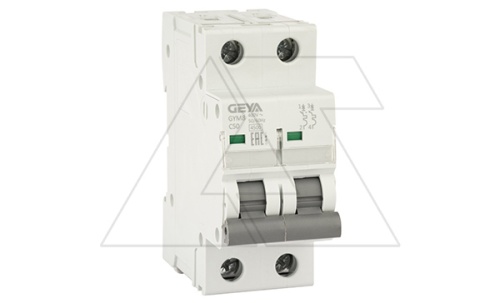 Авт. выключатель GYM8-2P-50C, 2P, 50A, хар-ка C, 4,5kA, 2M, без подкл. AU8, AL8. | код GYM82P50C_0 | GEYA
