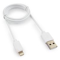 Кабель USB Гарнизон GCC-USB2-AP2-1M-W AM/Lightning, для iPhone5/6/7/8/X, IPod, IPad, 1м, белый, пакет | код GCC-USB2-AP2-1M-W | Гарнизон