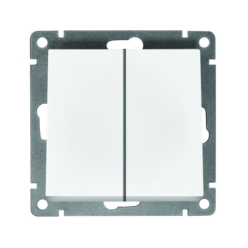 Выключатель 2-кл. СП Афина 10А IP20 механизм бел. | код A0023 | Universal Выключатель 2-кл. СП Афина 10А IP20 механизм бел. | код A0023 | Universal