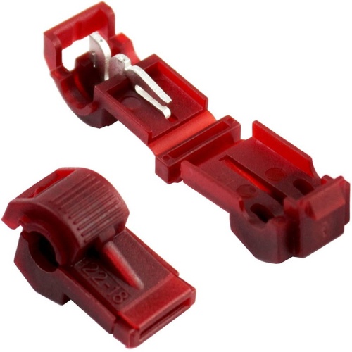 Ответвитель RUICHI HJKT6 Т-образный прокалывающего типа, нейлоновый корпус, фиолетовый | код 69795 | Ruichi