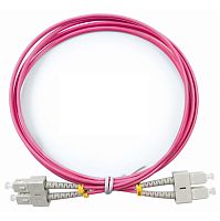 Cabeus FOP-50-OM4-SC-SC-2m Шнур оптический duplex SC-SC 50/125 mm OM4 2м LSZH | код 9072c | Cabeus