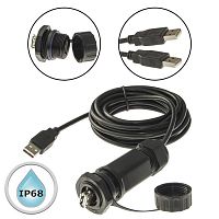 Разъём герметичный SZC M25USBZ1-2.0G-1.5M, 480 Мб/с | код 107904 | SZC