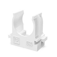 Крепеж-клипса для труб для прямого монтажа белая в гофроящике d20 мм (1200шт/кор) Промрукав | код PR13.02707 | ПРОМРУКАВ