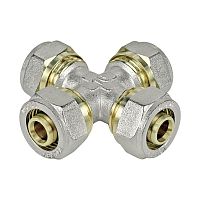 Крестовина обжимная 20х20х20х20 (60/4) K | код VF.341.N.202020 | VALFEX