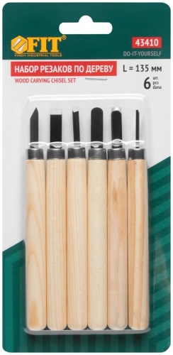 Резаки по дереву, 6 шт | код 43410 | FIT фото 2