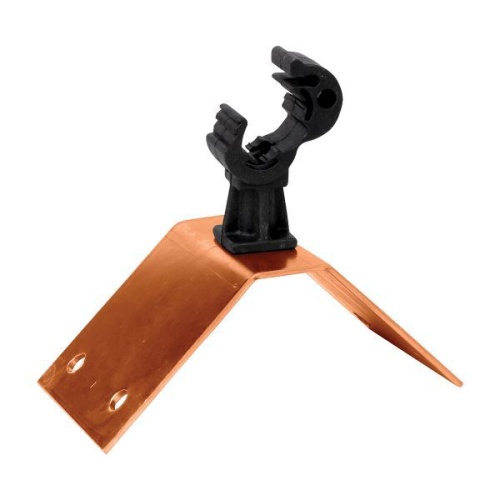 Держатель кровельный на конек с пластиковым фиксатором, Cu EKF PROxima | код lp-42210-cu | EKF фото 2