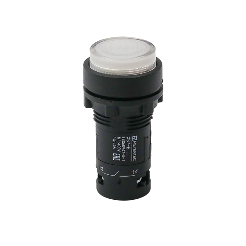 Кнопка белая выступающая с подсветкой, 1NO, 24V AC/DC, IP54, пластик MTB7-EW31611 | код 132717 | MEYERTEC Кнопка белая выступающая с подсветкой, 1NO, 24V AC/DC, IP54, пластик MTB7-EW31611 | код 132717 | MEYERTEC