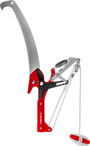 Штанговый сучкорез с храповым механизмом и пилой с режущим крюком HX-350 | код 8-424431_z02 | GRINDA