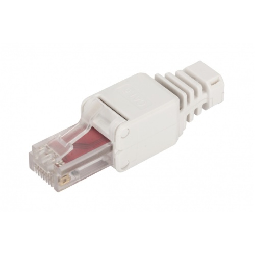 Полевой коннектор RJ-45 8P8C, неэкранированный, категории 6 | код LAN-TMP-U6-WH | LANMASTER