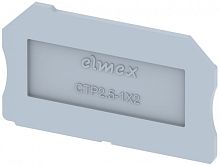 Концевая пластина для клемм, синяя CTP2.5-1x2-BLUE | код 3911000001 | Elmex