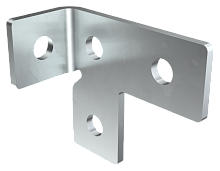 Пластина T-образная с прав. отгиб. под 90град. EZ IEK | код CPL10-TRO-90-EZ | IEK