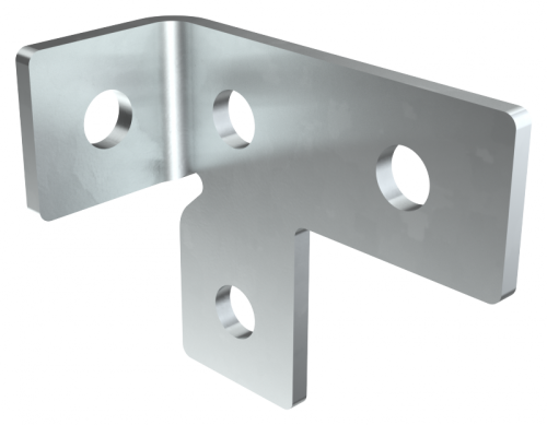 Пластина T-образная с прав. отгиб. под 90град. EZ IEK | код CPL10-TRO-90-EZ | IEK