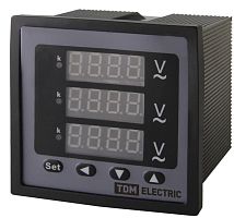 Цифровой вольтметр ЦП-В72х3 0-320кВ-0,5-Р (трехфазный) TDM | код SQ1102-0526 | TDM