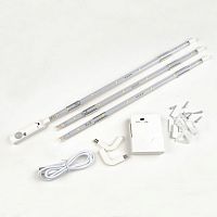 ULM-F42-3W/4200K SENSOR IP20 WHITE Комплект светодиодных полосок с датчиком движения 10Lux. Питание 4ААА. 150Lm. Белый. ТМ | код UL-00002889 | Uniel