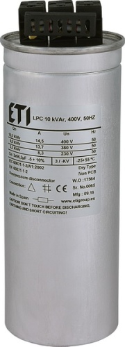Конденсаторная батарея LPC 10kVAr (400V) | код 004656750 | ETI Конденсаторная батарея LPC 10kVAr (400V) | код 004656750 | ETI