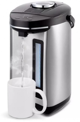 Термопот Kitfort КТ-2512 4л. 900Вт серебристый/черный | код 1984930 | KITFORT