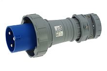 Вилка кабельная 63A/230V/1P+N+E/IP67 | код CA1571 | INPIN