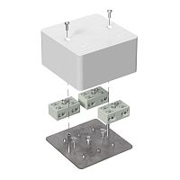Коробка огнестойкая разветвительная для кабель-канала 40-0460-FR6.0-4-6-Р Е15-Е60 RAL9003 85х85х45 (44 шт/кор) Промрукав | код 40-0460-FR6.0-4-6-Р | ПРОМРУКАВ