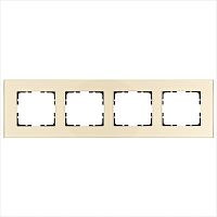 Рамка 4-постовая, стекло Champagne Gold | код G1004GG | Jasmart
