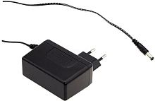 Адаптер настенный, AC-DC, 18Вт, вход 90...264B AC 47...63 Гц, выход 12B/1.5A, изоляция 3000В AC, 75.5x32x47.5 мм, -20...+60С, выходной разъем длина 11 мм, диаметр 2.1x5.5 мм | код SGA18E12-P1J | MeanWell