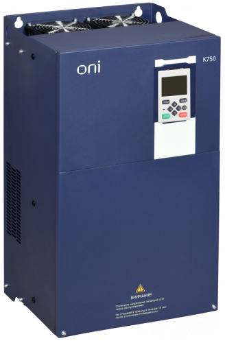 Преобразователь частоты K750 380В 3Ф 110-132кВт 210-253А ДПТ ONI | код K750-33-110132RM | ONI
