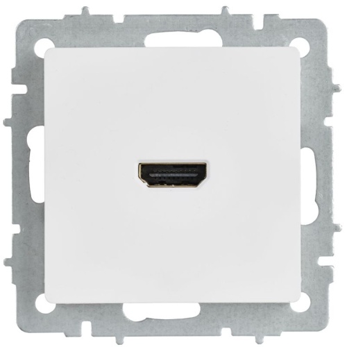 Розетка HDMI СП BRITE РHDMI-0-БрАБ механизм арктич. бел. IEK BR-H10-K91