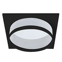 Светильник потолочный встраиваемый 25Вт 230В GX70 черн. квадрат без лампы DL701 FERON 51096