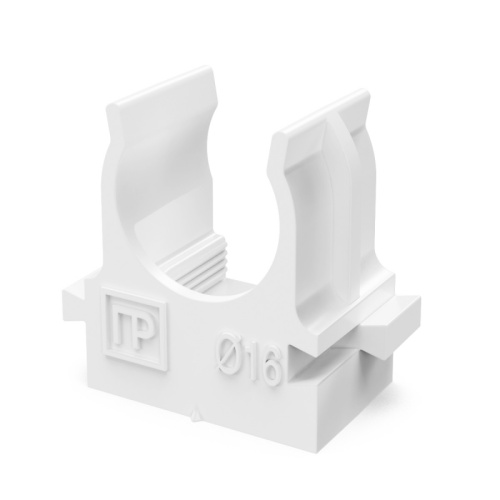 Крепеж-клипса для труб для прямого монтажа белая в гофроящике d16 мм (1400шт/кор) Промрукав | код PR13.02706 | ПРОМРУКАВ Крепеж-клипса для труб для прямого монтажа белая в гофроящике d16 мм (1400шт/кор) Промрукав | код PR13.02706 | ПРОМРУКАВ