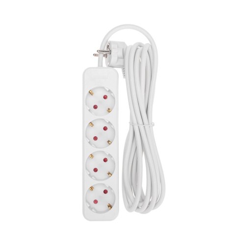 Удлинитель STANDARD 4 гнезда, 3м, 3х1,0мм?, с/з, белый REXANT | код 13-4026 | REXANT Удлинитель STANDARD 4 гнезда, 3м, 3х1,0мм?, с/з, белый REXANT | код 13-4026 | REXANT